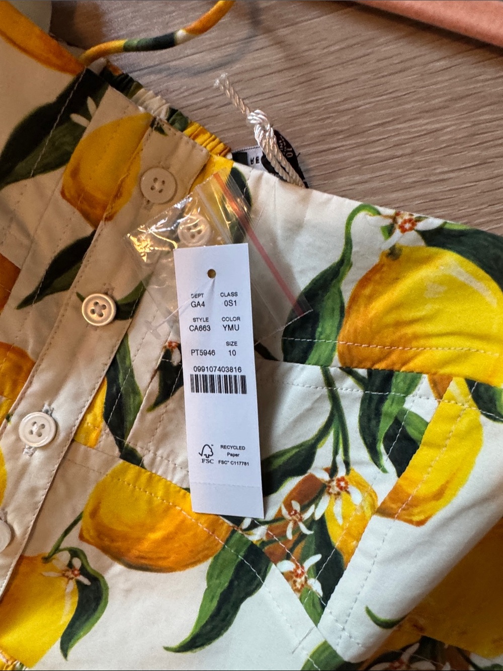 J. Crew Lemon Print Midi Dress in Yellow and Cream - Picture 4 of 5